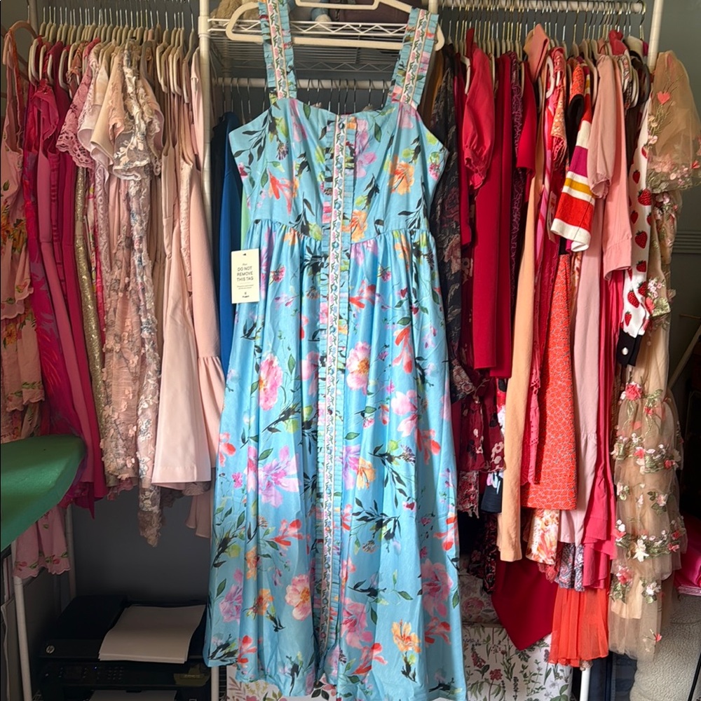 Floral Blue Sundress